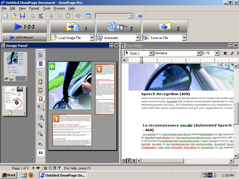OmniPage Pro 12 - OCR